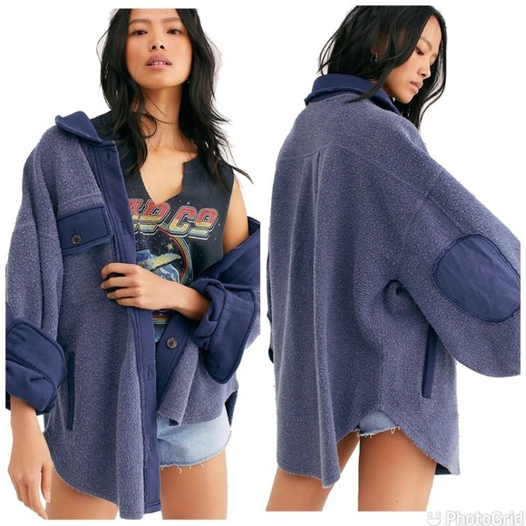 Free People Ruby Jacket in Indigo Size Small